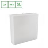 SCATOLO 20W CCT 230V IP54 250x250x75MM WHITE FACADE LAMP