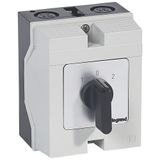 Cam switch - changeover switch with off - PR 26 - 2P - 32 A - box 96x120 mm