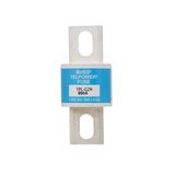 Eaton Bussmann series TPL telecommunication fuse, 170 Vdc, 350A, 100 kAIC, Non Indicating, Current-limiting, Bolted blade end X bolted blade end, Silver-plated terminal