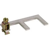 Earthing clip single-phase 2-pole with terminal up to 25 mm²