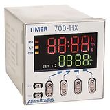 Allen-Bradley, 700-HX Digital Timing Relay, Multi-Function, 1 Timed Contact w/ No Voltage Inputs, Multi-Mode (14 Functions), 0 to 9999 hours, SPDT, 12-24 V DC / 24 V AC 50/60Hz