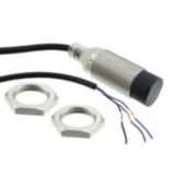 Proximity sensor, inductive, nickel-brass, short body, M18, unshielded