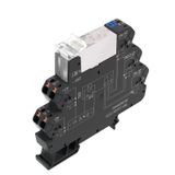 Relay module, 24 V DC ±20 %, Green LED, Free-wheeling diode, Reverse p