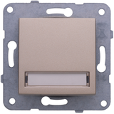 Karre Plus-Arkedia Bronze Illuminated Labeled Buzzer Switch