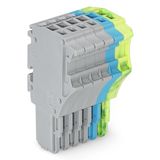 1-conductor female connector Push-in CAGE CLAMP® 1.5 mm² gray/blue/gre