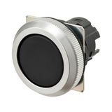 Pushbutton A30NZ Ã˜30 mm, bezel brushed metal, FLAT, MOMENTARY, CAP COL A3070006C