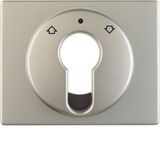 Centre plate f. key push-b. f. blinds/key switch, arsys stainl. steel 