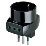 S11 multi-adaptor+2P11+P30 outlets black