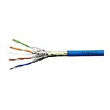 F/FTP Cable Cat.6a, 4x2xAWG23/1, 500MHz, LS0H-3, Dca, blue