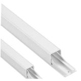 White cable guide 1 cable with adhesive, for cables with diameters 7 to 9mm