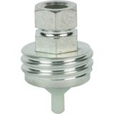 Screw-in earthing insert size E27 with conductive thread