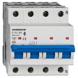 Miniature Circuit Breaker (MCB) AMPARO 10kA, C 10A, 3+N