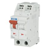 Miniature circuit breaker (MCB) with plug-in terminal, 4 A, 1p+N, characteristic: D