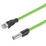 Data insert with cable (industrial connectors), Cable length: 8 m, Cat