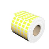 Device marking, Self-adhesive, halogen-free, 15 mm, Polyester, yellow