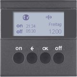 KNX radio timer quicklink, display, S.1/B.3/B.7, ant., matt