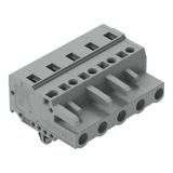 1-conductor female connector CAGE CLAMP® 2.5 mm² gray