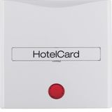 Centre plate imprint f. push-b. f. hotel card, redlens, S.1/B.3/B.7, p