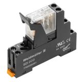 Relay module, 24 V AC, red LED, 2 CO contact (AgSnO) , 250 V AC, 5 A, 