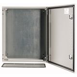 Wall enclosure with mounting plate, HxWxD=600x500x200mm