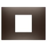 EGO PLATE - IN PAINTED TECHNOPOLYMER - 2 MODULES - BROWN SHADE - CHORUSMART