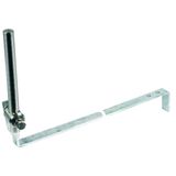 Rod holder with brace L 475mm St/tZn for pitched roof with StSt bolt R