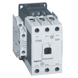 3-pole contactors CTX³ 65 - 65 A - 24 V= - 2 NO + 2 NC - lug terminals