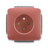 5518A-A2359 R2 Single socket outlet w.pin+cover shutt.