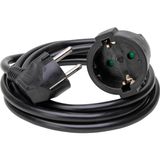 Extension cord IP20 3G1.5mm2,col.black2m