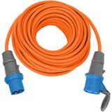 CEE Extension Cable IP44 for Camping/Maritim 25m H07RN-F 3G2.5 orange CEE 230V/16A plug and socket