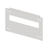 Slotted front plate 1G4K plastic, 13MW