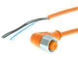 Sensor cable, M12 right-angle socket (female), 4-poles, PVC washdown r
