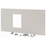 Frontplate NZM3 horizontal H=250mm W=600mm, grey