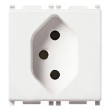 2P+E 10A Swiss 13 type outlet white