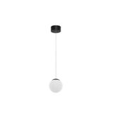 Sandy Black Aluminium & Opal Glass LED 8 Watt 220 - 240 Volt 400Lm 3000K IP20 D: 13 W: 13 H: 150 cm Adjustable  Height