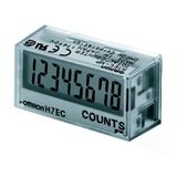 PC board-use counter, Total counter, 1/32DIN (48 x 24 mm), External po