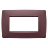 ONE PLATE - IN PAINTED TECHNOPOLYMER - 4 MODULES - TUSCAN RED - CHORUSMART