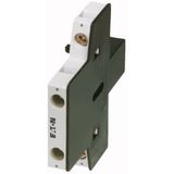 Auxiliary contact module, 2 pole, Ith= 10 A, 1 N/O, 1 NC, Side mounted, Screw terminals, DILM40 - DILM225A, -SI