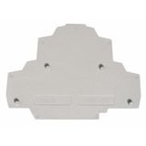 End plate for spring clamp double-level terminal HMD.2 grey