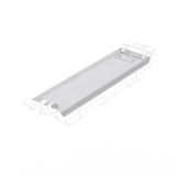 Hinged cover, IP20 in installed state, Plastic, Transparent, Width: 22