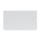 BLANK PLATE FOR RETTANGOLARI FLUSH-MOUNTING BOXES - 4 GANG - WITH SCREW - CLOUD WHITE