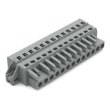 1-conductor female connector CAGE CLAMP® 2.5 mm² gray