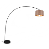 Mansur floor lamp E27 matt black/greige