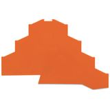 End and intermediate plate 1 mm thick orange