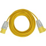 Extension cable CEE 110V 14m yellow H05VV-F 3G1,5