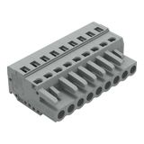 1-conductor female connector CAGE CLAMP® 2.5 mm² gray