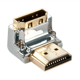 CROMO HDMI Male to HDMI Female 90 Degree Right Angle Adapter - Down Create easy access to your HDMI ports on the rear of your HDTV!