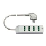Multi-outlet 4P17/11+S31 plug white