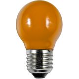 LED E27 Fila Ball G45x75 230V 1W AC Orange Non-Dim