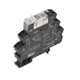 Relay module, 24…230 V UC ±10 %, Green LED, Rectifier, 2 CO contact (A